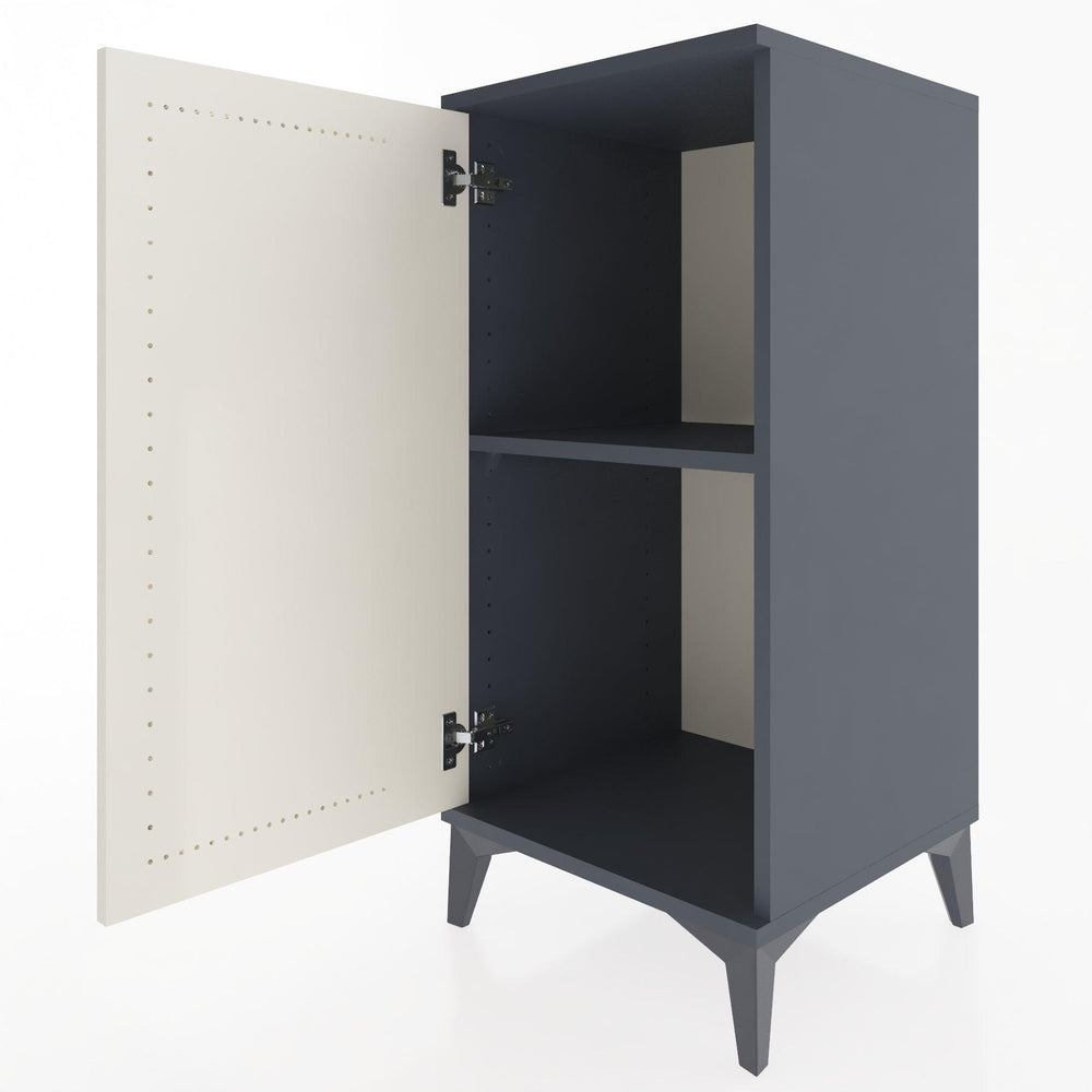 Woodntry Modular Nightstand Anthracite 44x44x84 cm with Lid K23-2