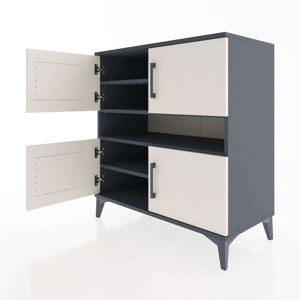 Woodntry Modular Dresser Anthracite 88x44x84 cm with Cover and Drawer KC102-2