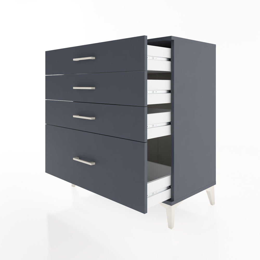 Woodntry Modüler Şifonyer Antrasit 88x44x84 cm Çekmeceli C8-2