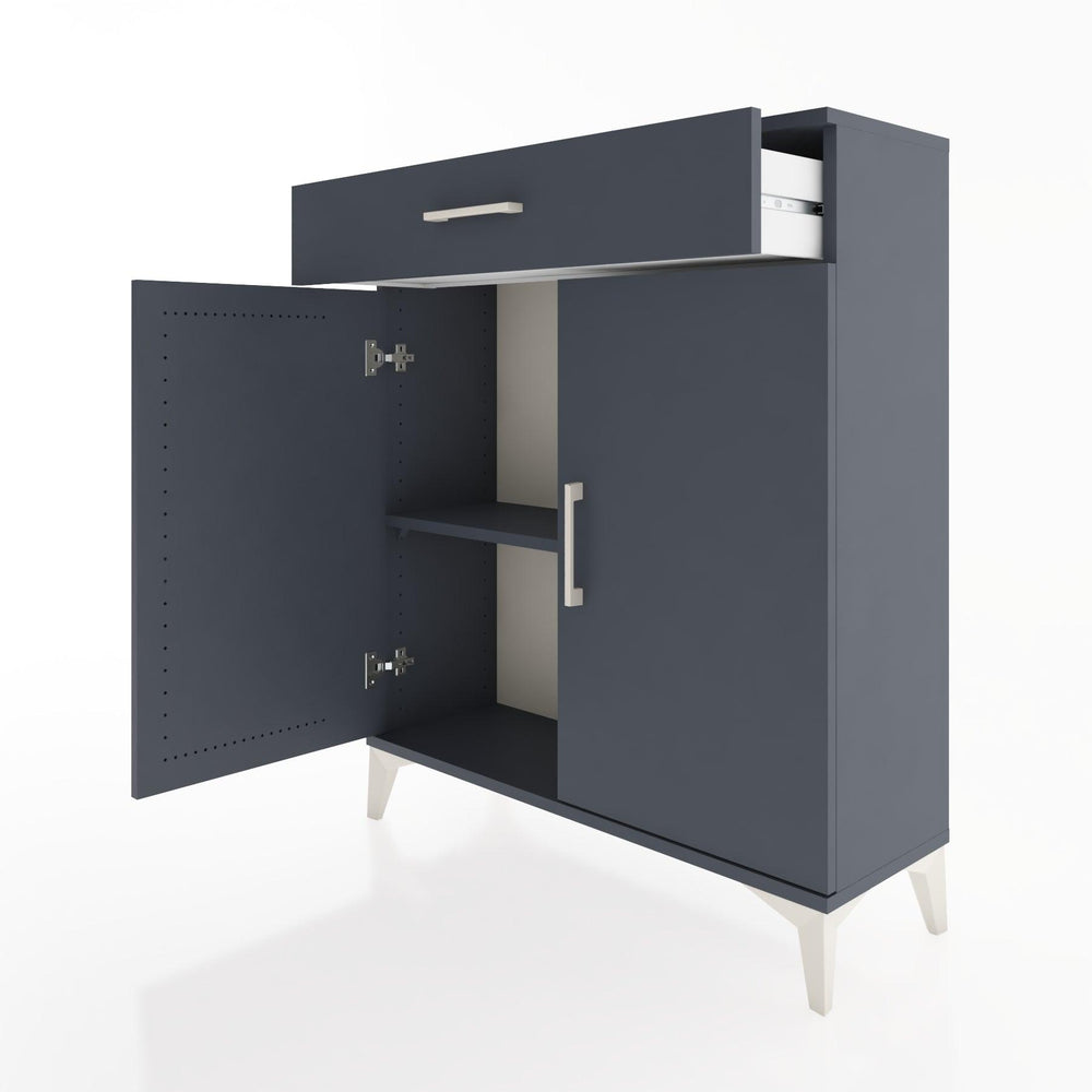 Woodntry Modular Dresser Anthracite 88x30x94 cm with Cover and Drawer KC1-2