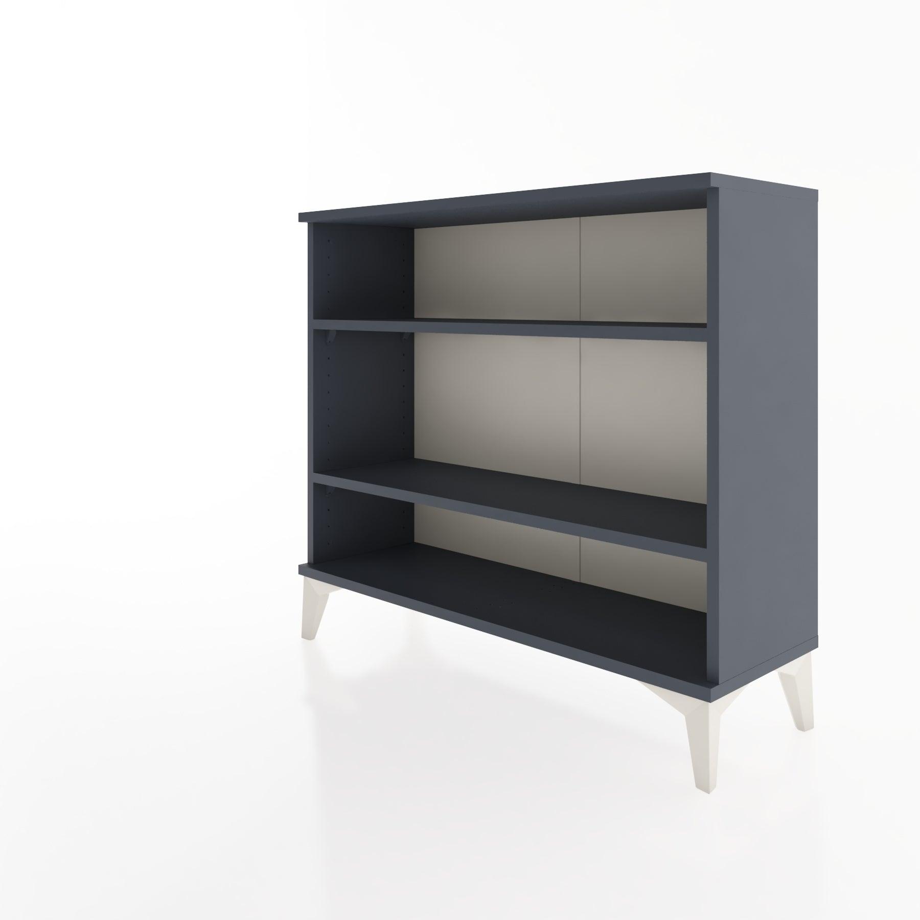 Woodntry Modüler Şifonyer İki Raflı 88x30x68 cm Antrasit - Woodntry