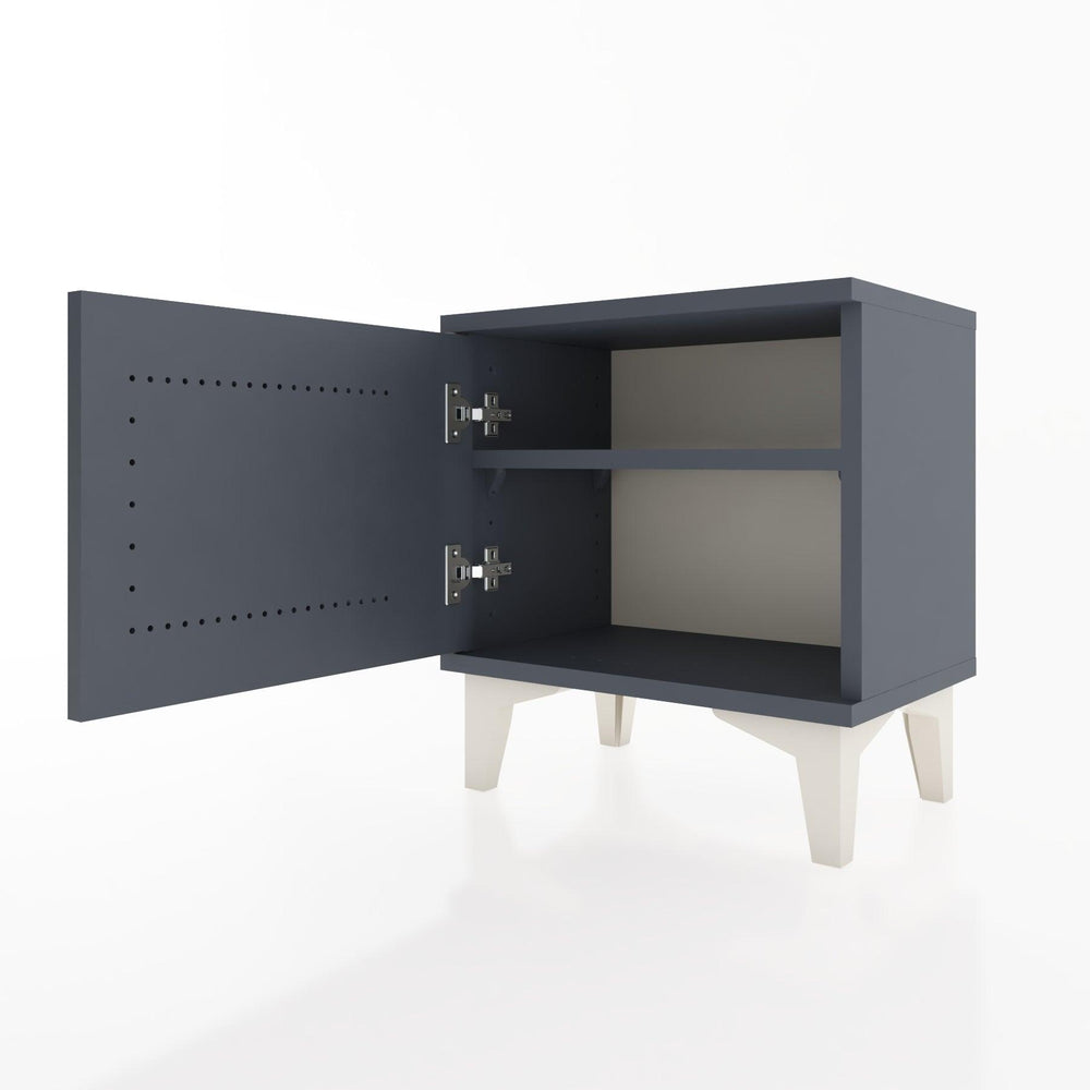 Woodntry Modüler Komodin Tek Kapaklı 44x30x36 cm Antrasit - Woodntry