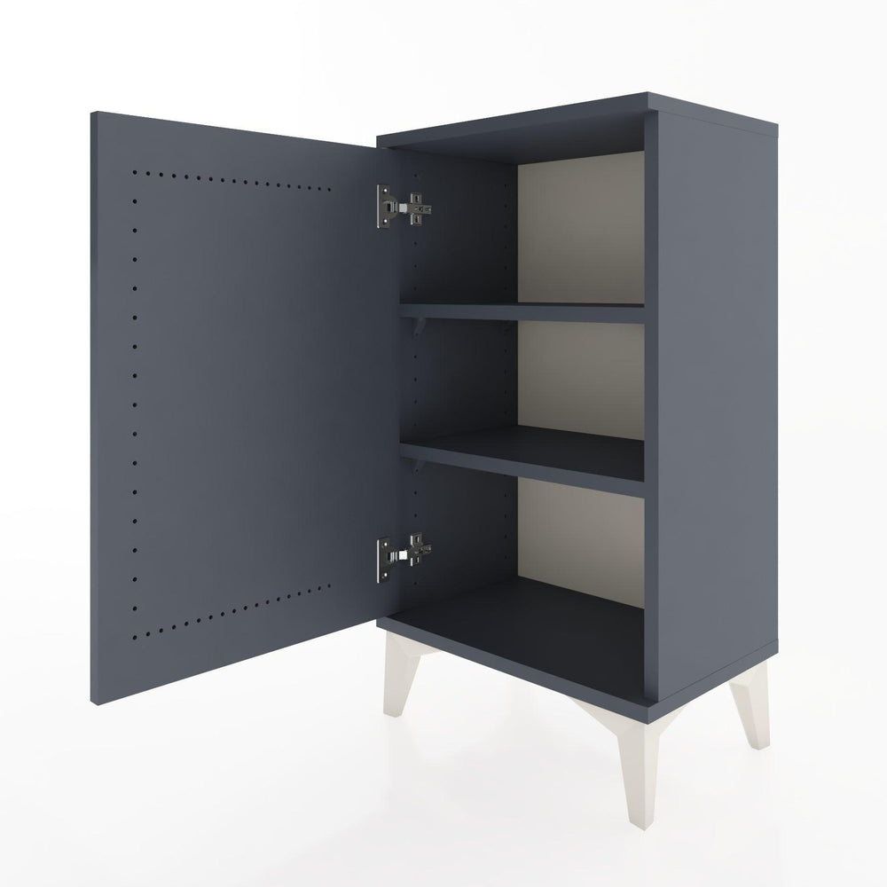 Woodntry Modüler Komodin Tek Kapaklı 44x30x68 cm Antrasit - Woodntry