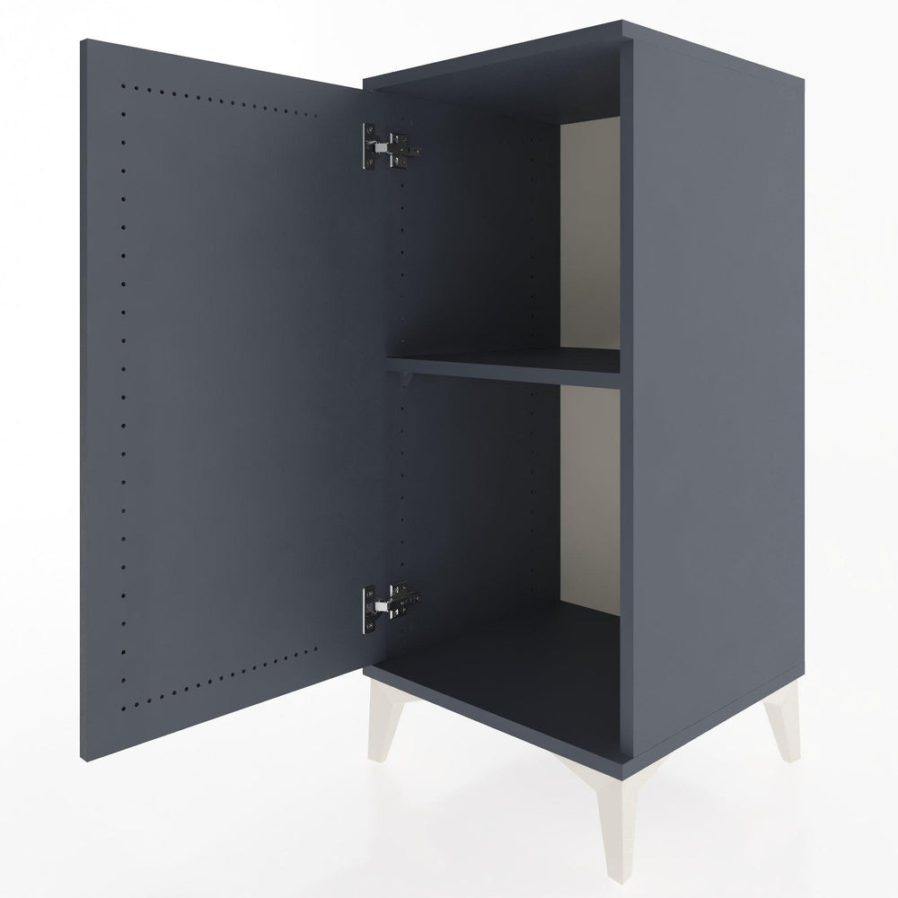 Woodntry Modular Nightstand Anthracite 44x44x84 cm with Lid K23-2