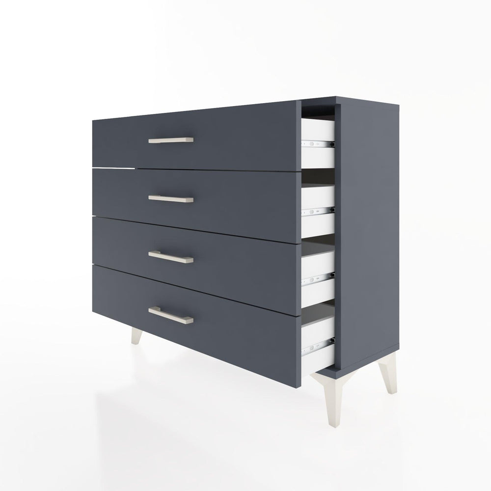 Woodntry Modüler Şifonyer 4 Çekmeceli 88x30x68 cm Antrasit - Woodntry