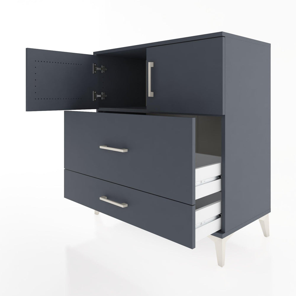 Woodntry Modular Dresser Anthracite 88x44x84 cm with Cover and Drawer KC114-2