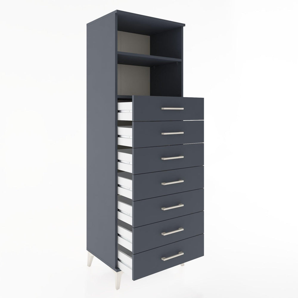 Woodntry Modular Cabinet Anthracite 60x44x170 cm with Drawers and Shelves CR33-2