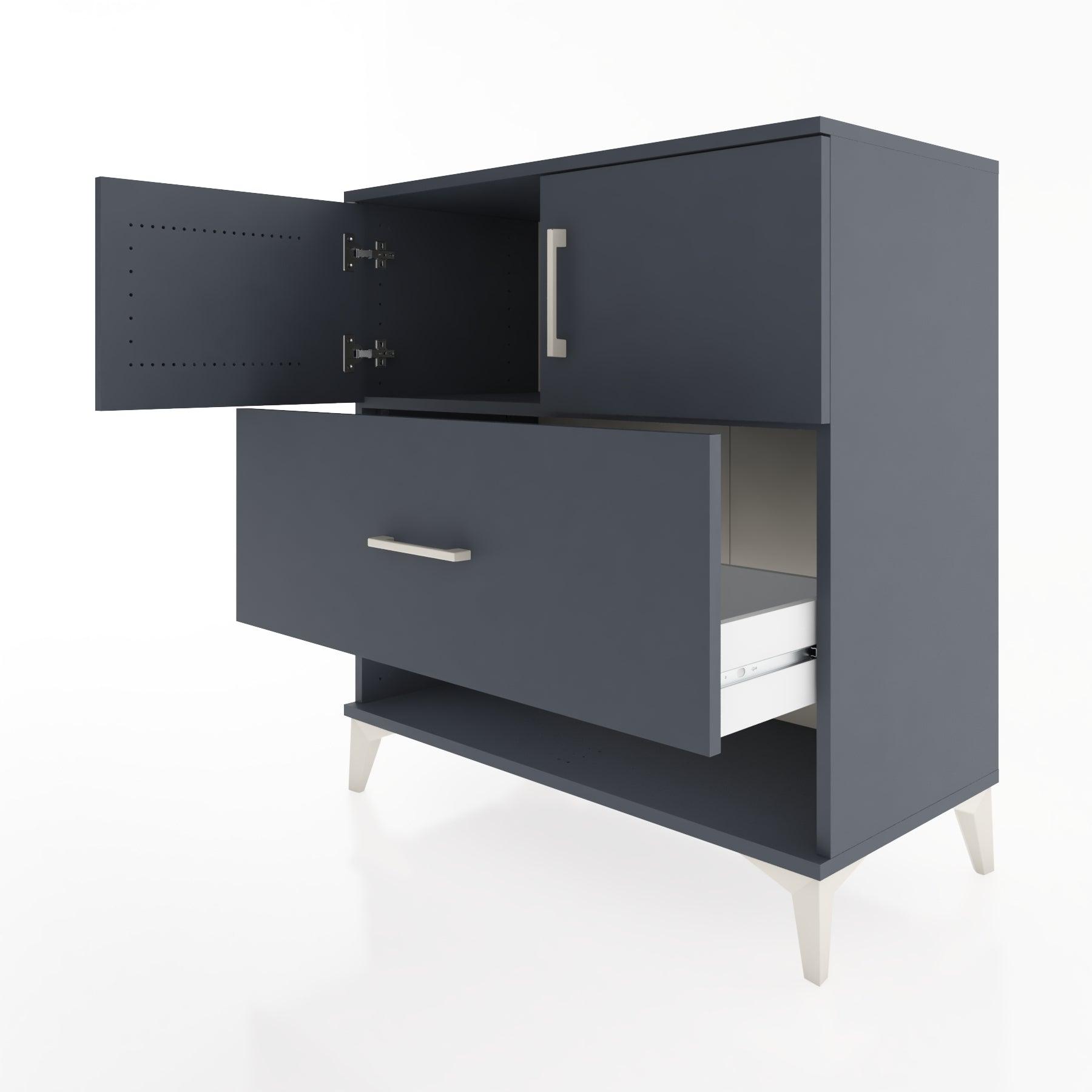 Woodntry Modular Dresser Anthracite 88x44x84 cm Functional F120-2