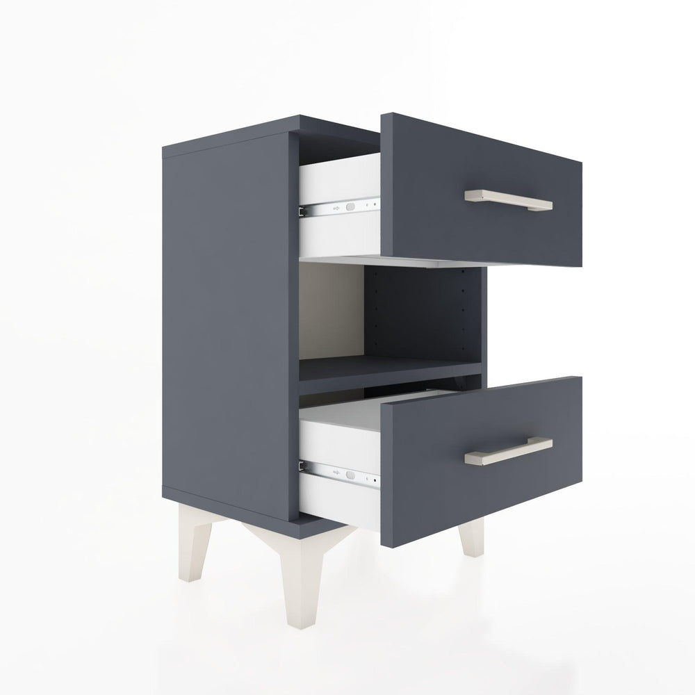 Woodntry Modüler Komodin Çekmece ve Raf 44x30x52 cm Antrasit - Woodntry