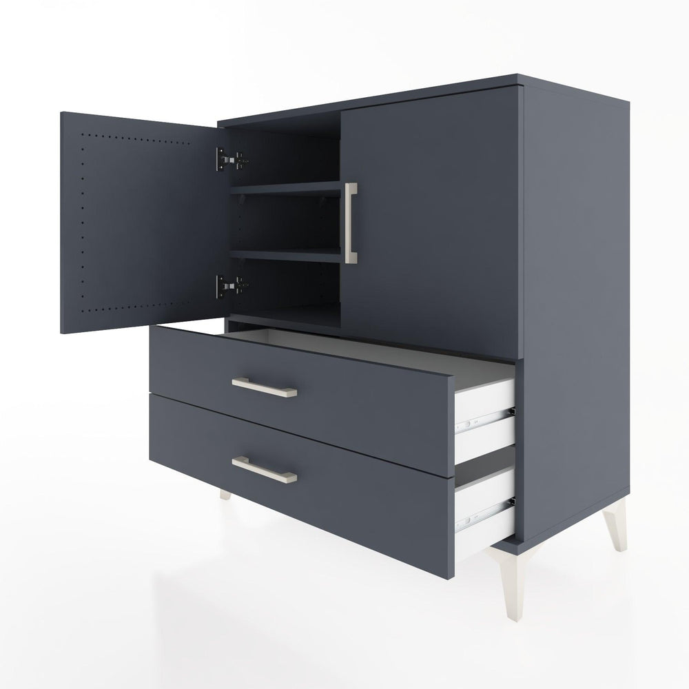 Woodntry Modular Dresser Anthracite 88x44x84 cm with Cover and Drawer KC22-2