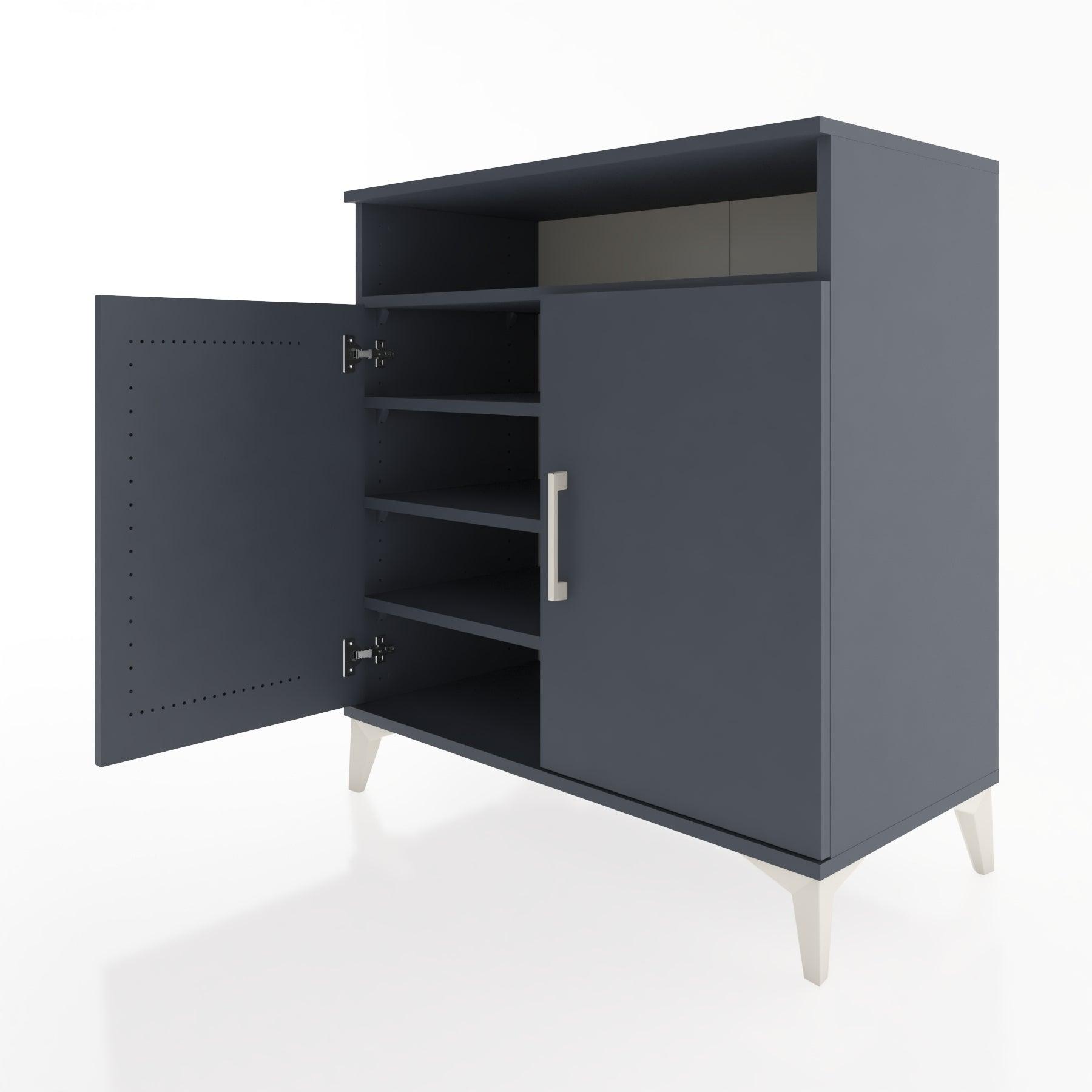 Woodntry Modular Dresser Anthracite 88x44x84 cm with Cover and Shelf KR82-2