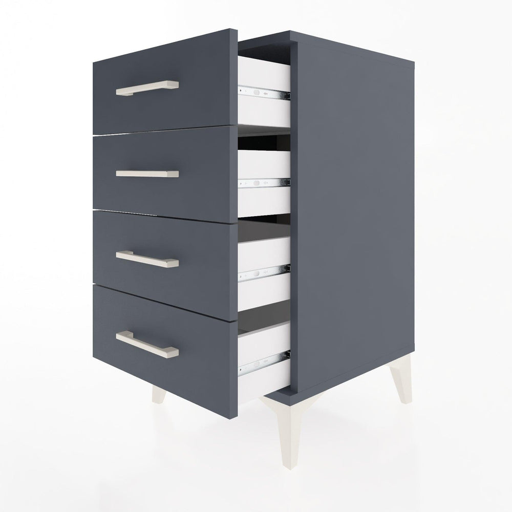 Woodntry Modular Nightstand Anthracite 44x44x68 cm Drawer C1-2