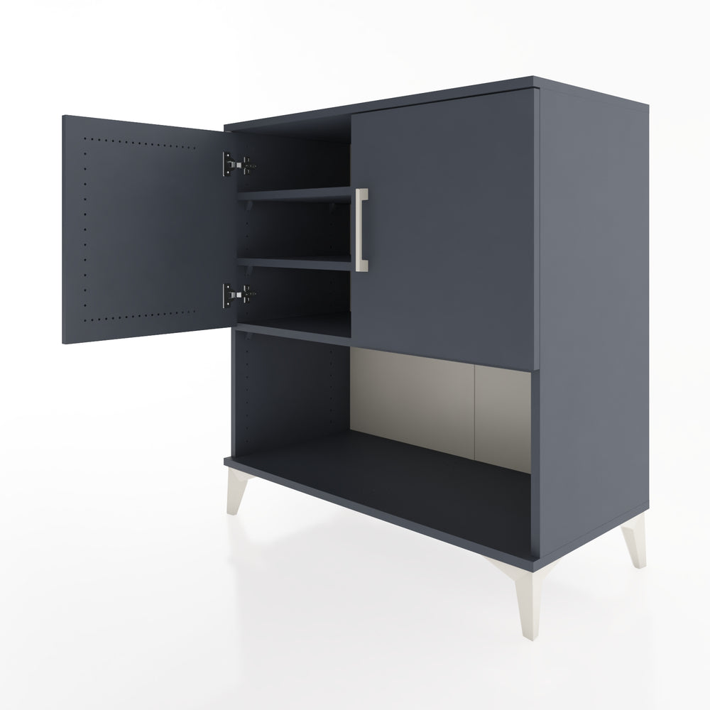 Woodntry Modular Dresser Anthracite 88x44x84 cm with Cover and Shelf KR43-2