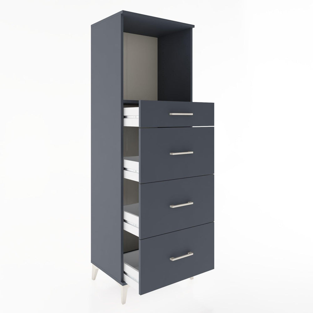 Woodntry Modular Cabinet Anthracite 60x44x170 cm with Drawers and Shelves CR50-2