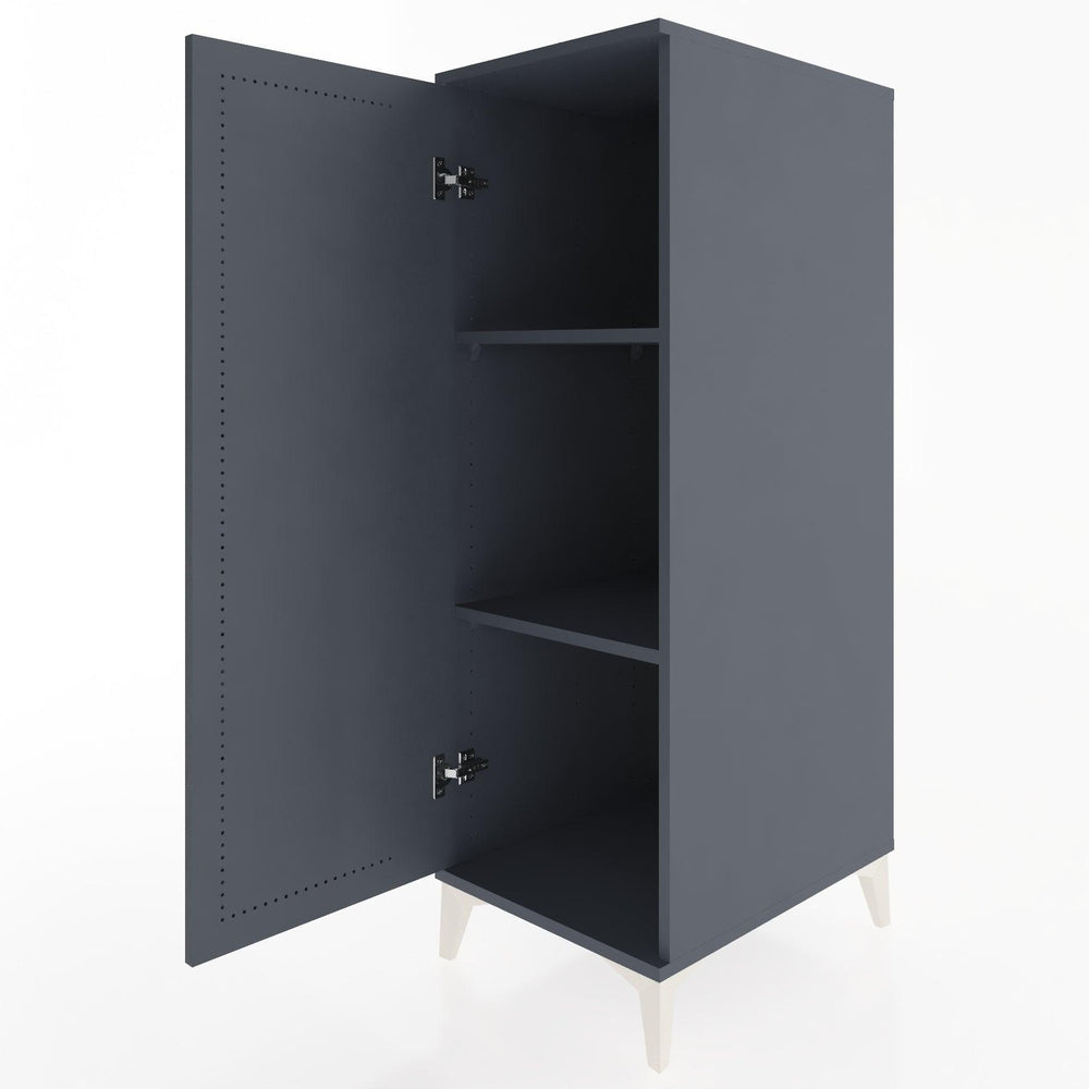 Woodntry Modüler Dolap Antrasit 44x30x122 cm Kapaklı K1-2