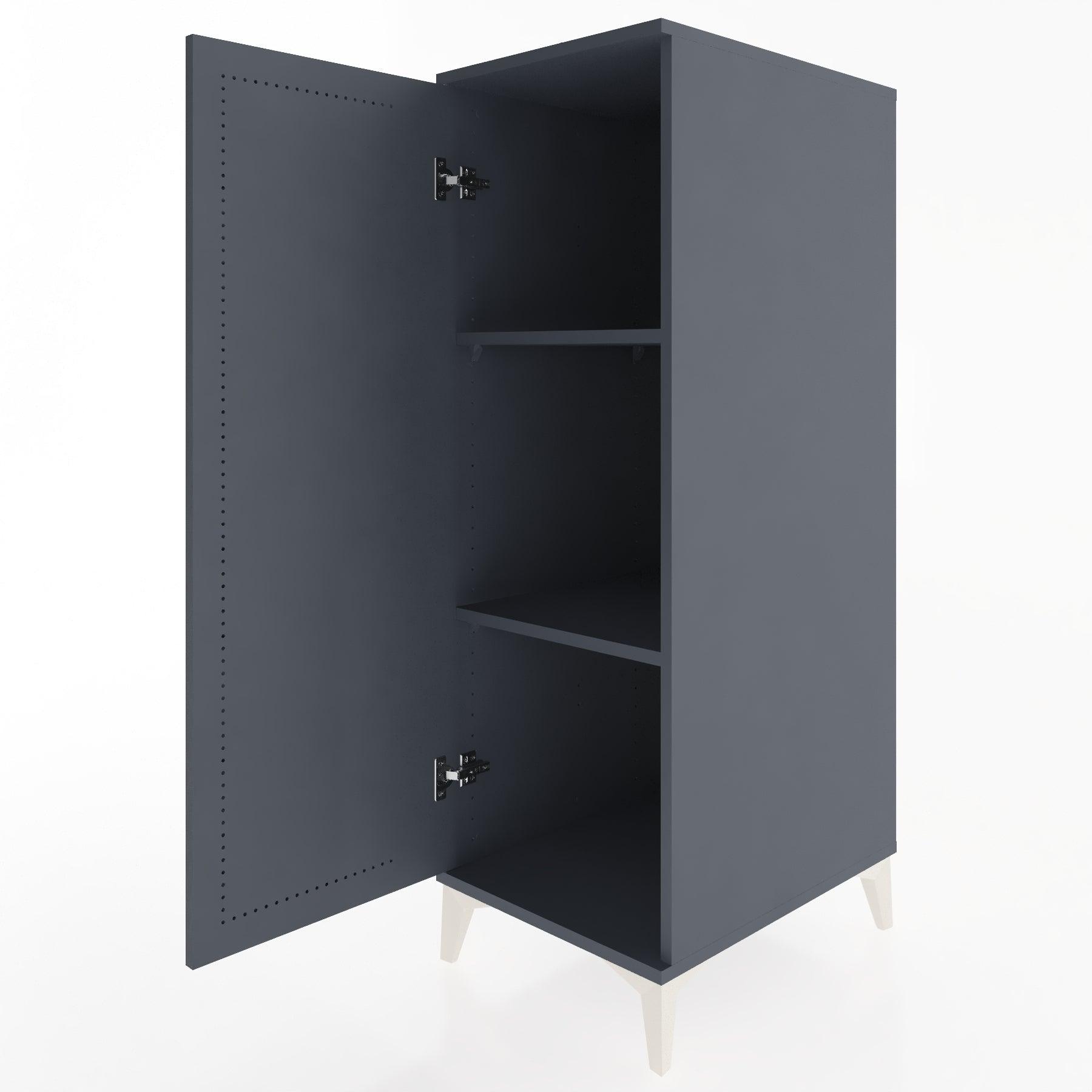Woodntry Modular Cabinet Anthracite 44x30x122 cm with Door K1-2