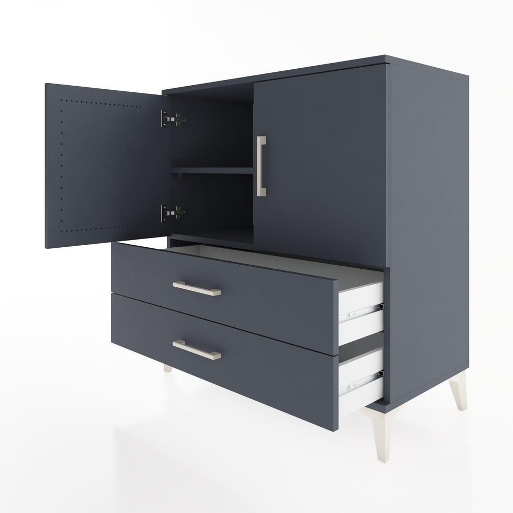 Woodntry Modular Dresser Anthracite 88x44x84 cm with Cover and Drawer KC23-2