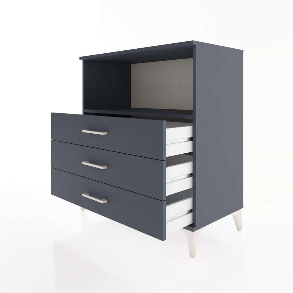 Woodntry Modular Dresser Anthracite 88x44x84 cm with Drawers and Shelves CR18-2