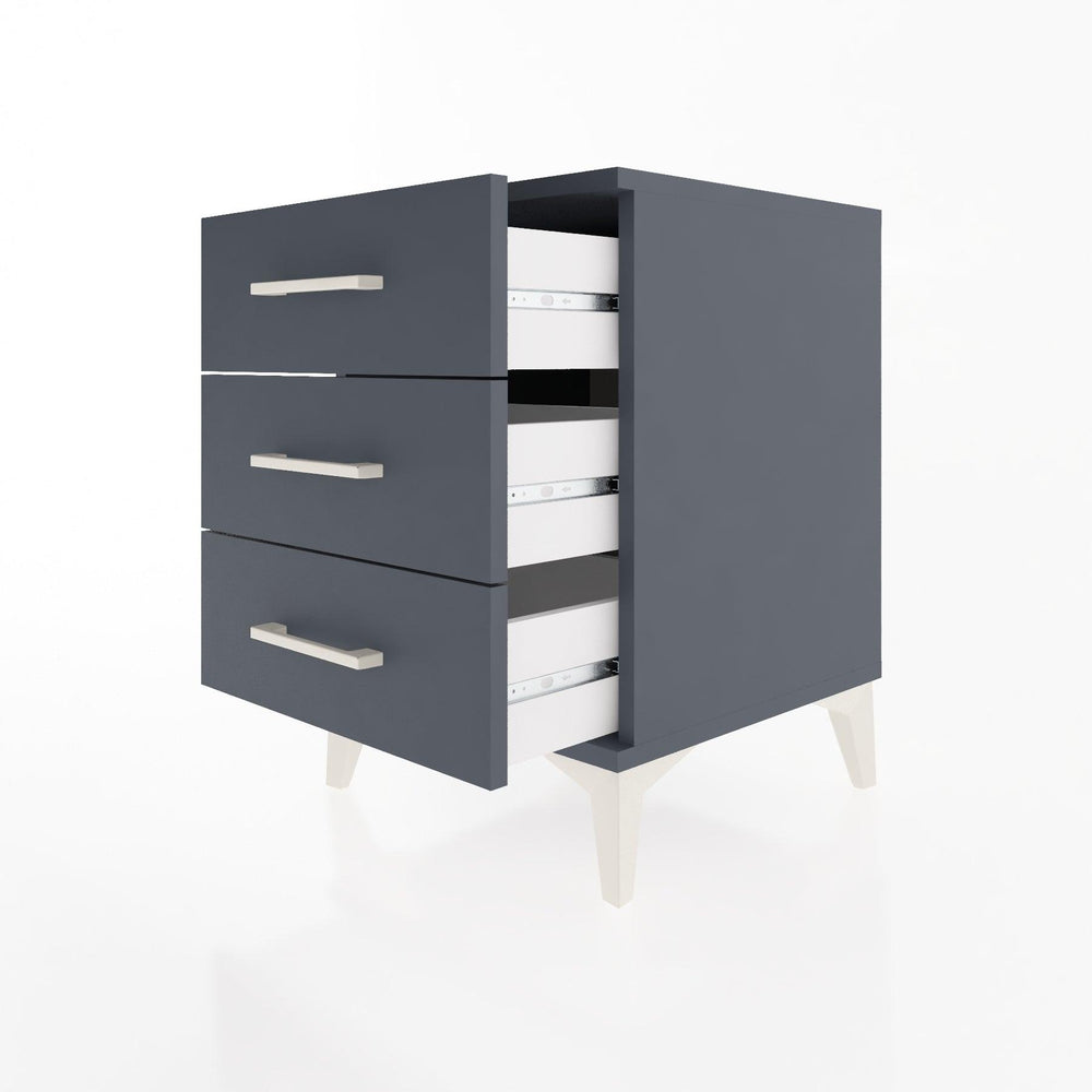 Woodntry Modular Nightstand Anthracite 44x44x52 cm Drawer C1-2