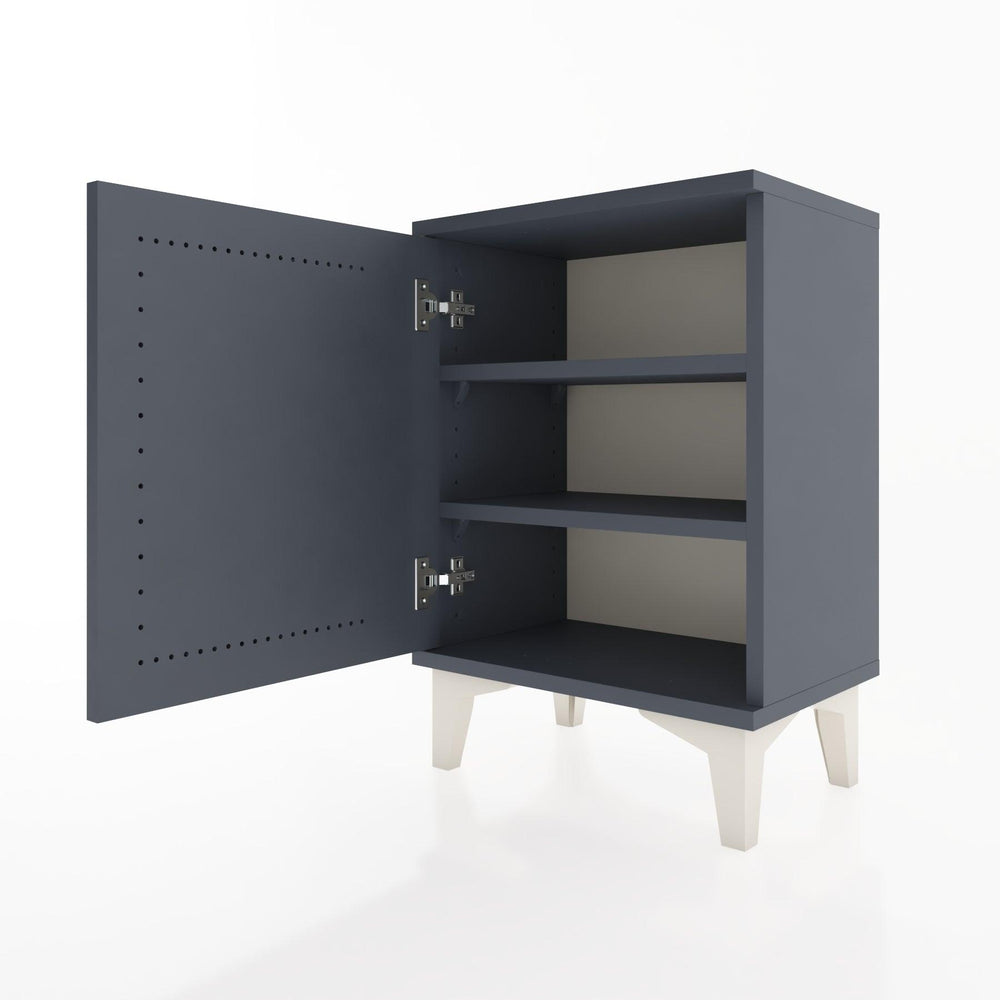 Woodntry Modüler Komodin Tek Kapaklı 44x30x52 cm Antrasit - Woodntry