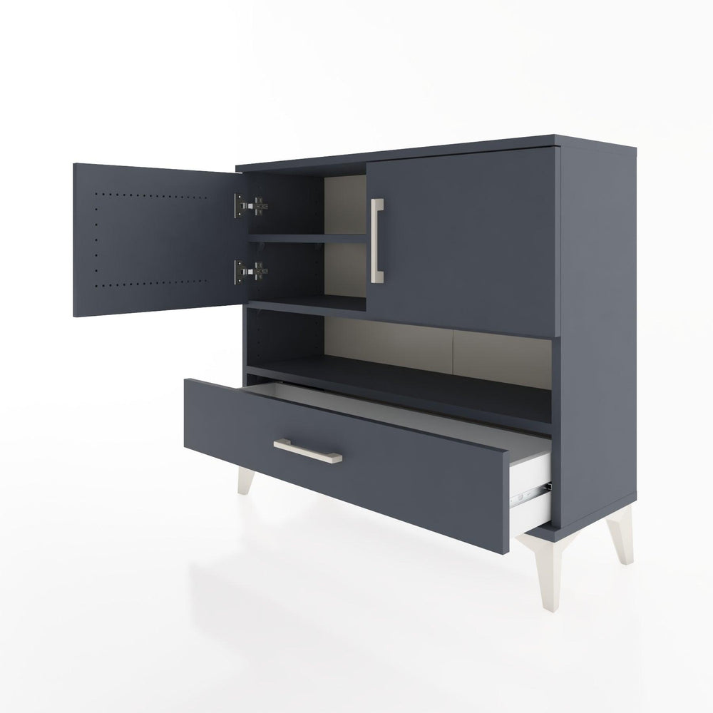 Woodntry Modüler Şifonyer İki Kapaklı T1 88x30x94 cm Antrasit - Woodntry