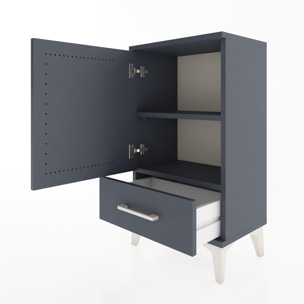 Woodntry Modüler Komodin Çekmece ve Kapaklı V3 44x30x68 cm Antrasit - Woodntry