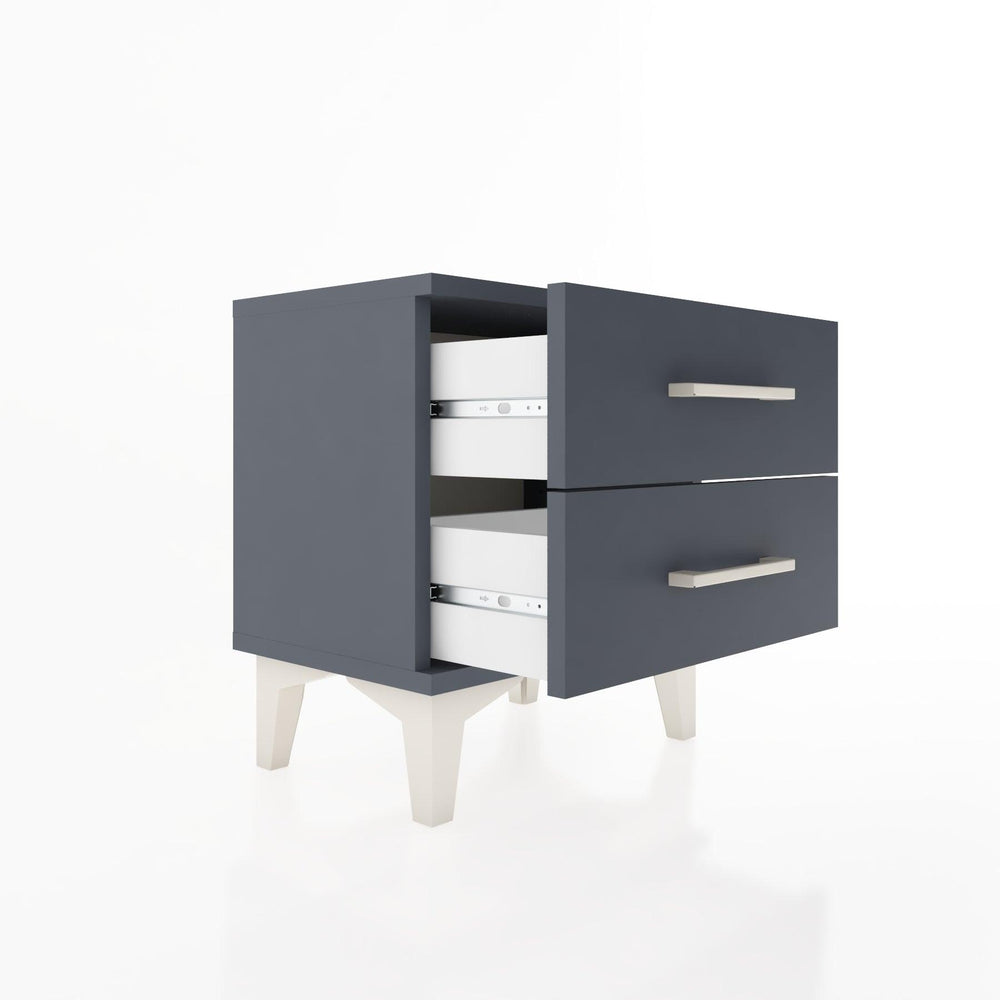 Woodntry Modüler Komodin İki Çekmeceli 44x30x36 cm Antrasit - Woodntry