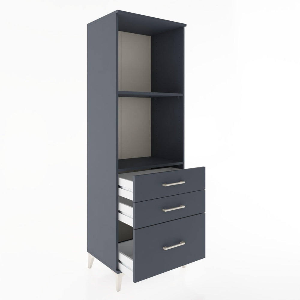 Woodntry Modular Cabinet Anthracite 60x44x170 cm with Drawers and Shelves CR42-2