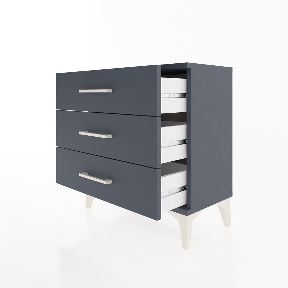 Woodntry Modular Nightstand Anthracite 60x30x52 cm Drawer C1-2