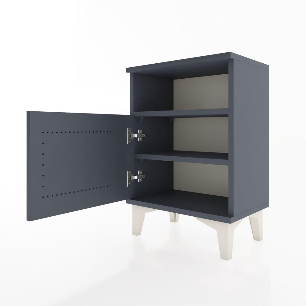 Woodntry Modüler Komodin Raf ve Tek Kapaklı 44x30x52 cm Antrasit - Woodntry