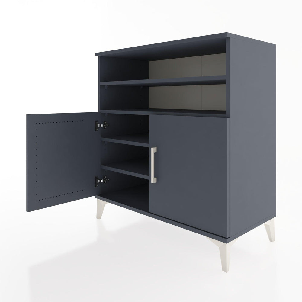 Woodntry Modular Dresser Anthracite 88x44x84 cm with Cover and Shelf KR37-2