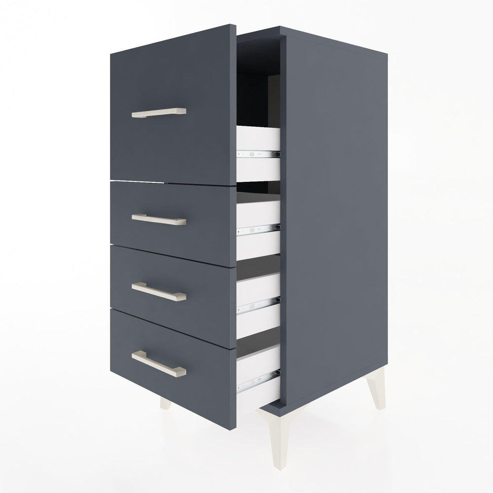 Woodntry Modular Nightstand Anthracite 44x44x84 cm Drawer C1-2