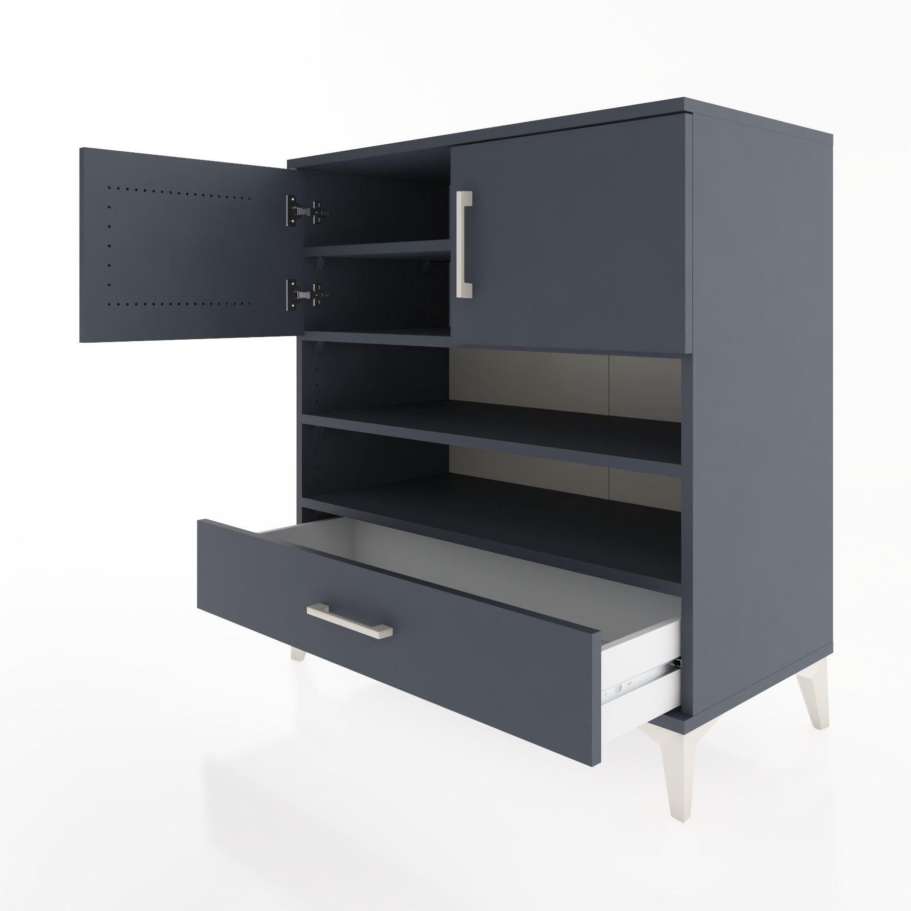 Woodntry Modular Dresser Anthracite 88x44x84 cm Functional F93-2