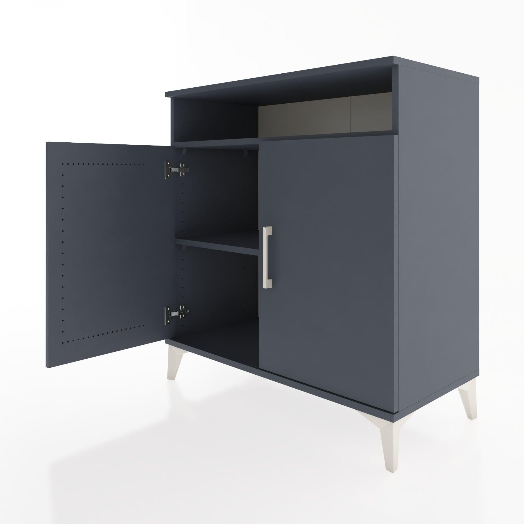 Woodntry Modular Dresser Anthracite 88x44x84 cm with Cover and Shelf KR84-2