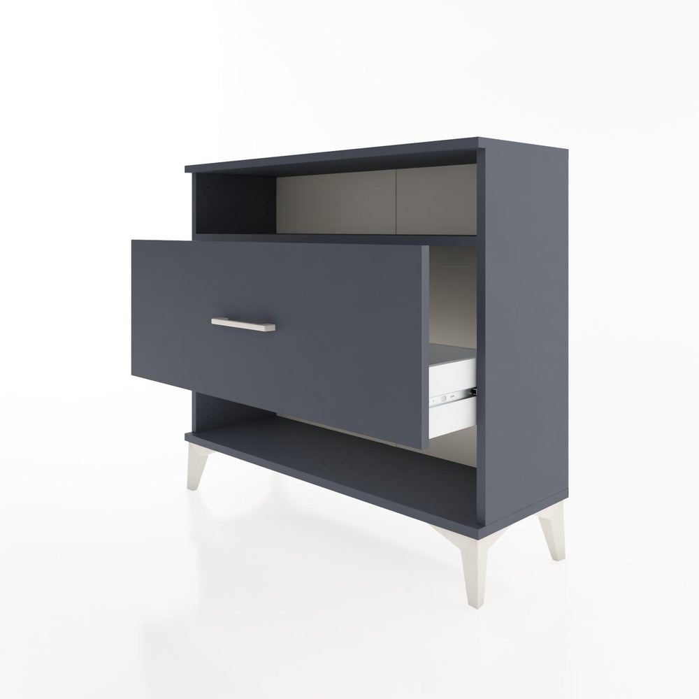 Woodntry Modüler Şifonyer Raf ve Çekmece V2 88x30x68 cm Antrasit - Woodntry