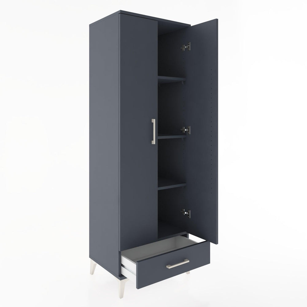 Woodntry Modular Cabinet Anthracite 60x44x170 cm with Doors and Drawers KC8-2