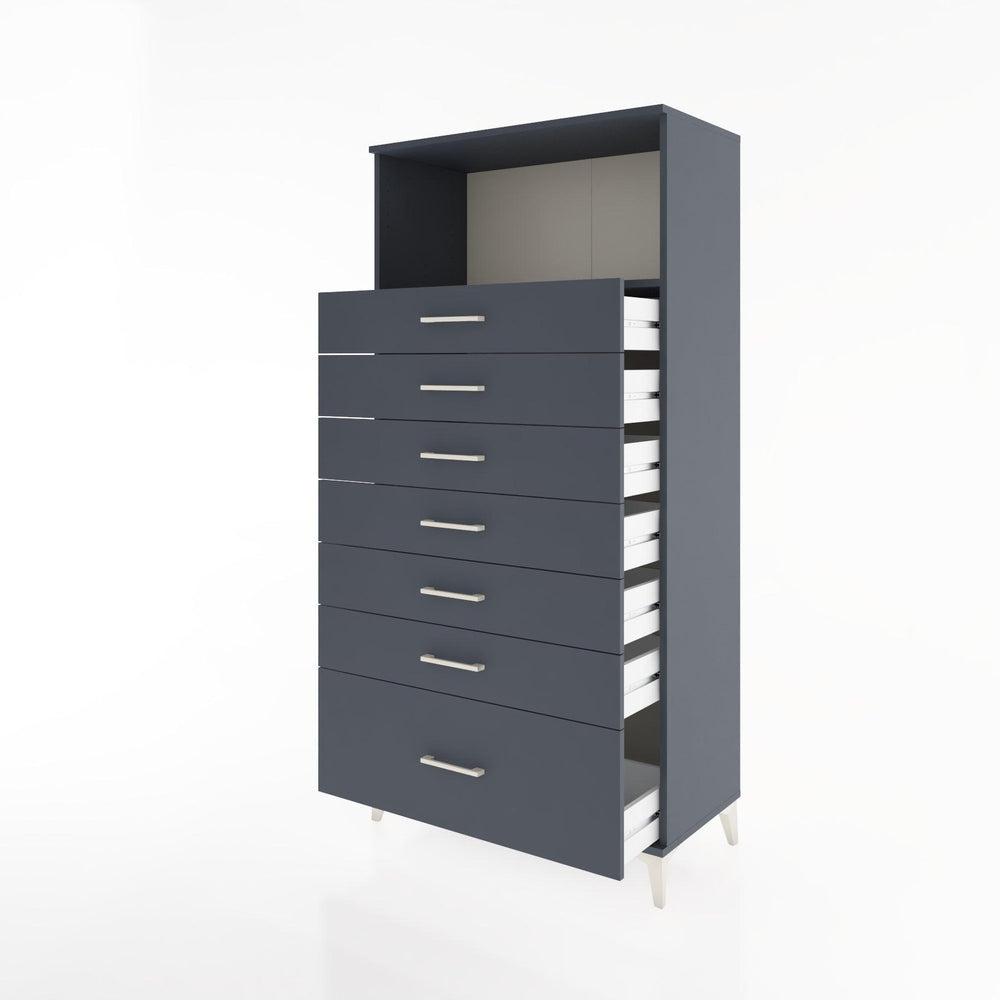 Woodntry Modular Cabinet Anthracite 88x44x170 cm with Drawers and Shelves CR38-2