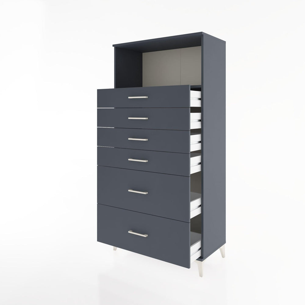 Woodntry Modular Cabinet Anthracite 88x44x170 cm with Drawers and Shelves CR45-2