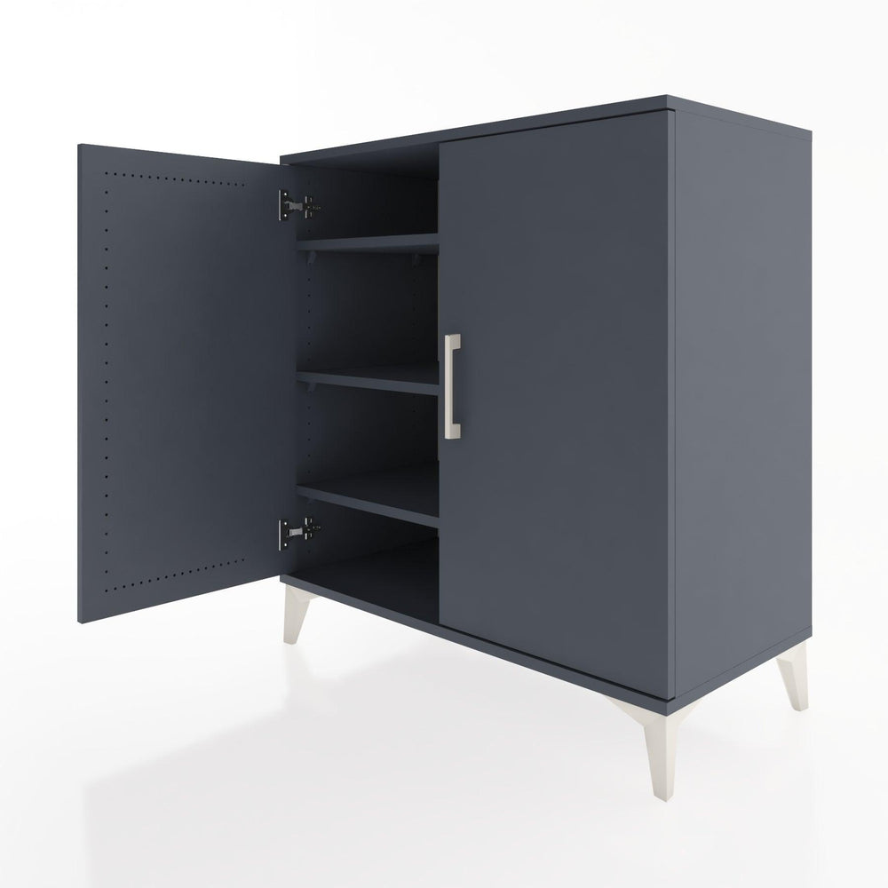 Woodntry Modüler Şifonyer Antrasit 88x44x84 cm Kapaklı K88-2