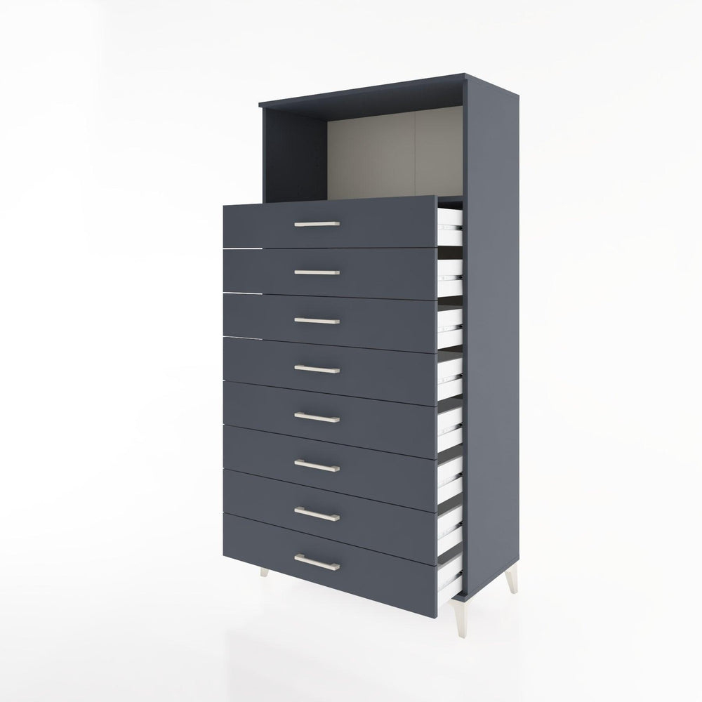 Woodntry Modular Cabinet Anthracite 88x44x170 cm with Drawers and Shelves CR32-2