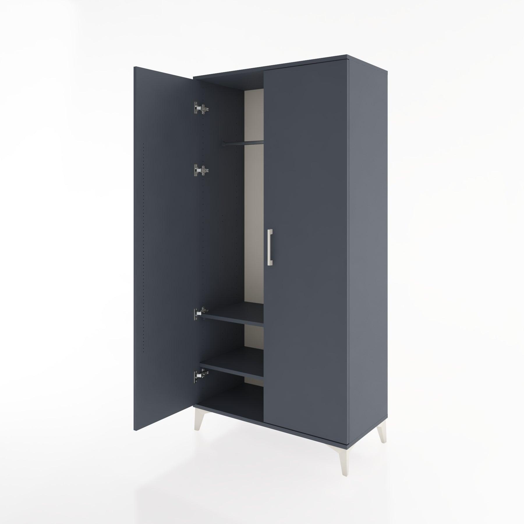 Woodntry Modular Cabinet Anthracite 88x44x170 cm with Cover K31-2