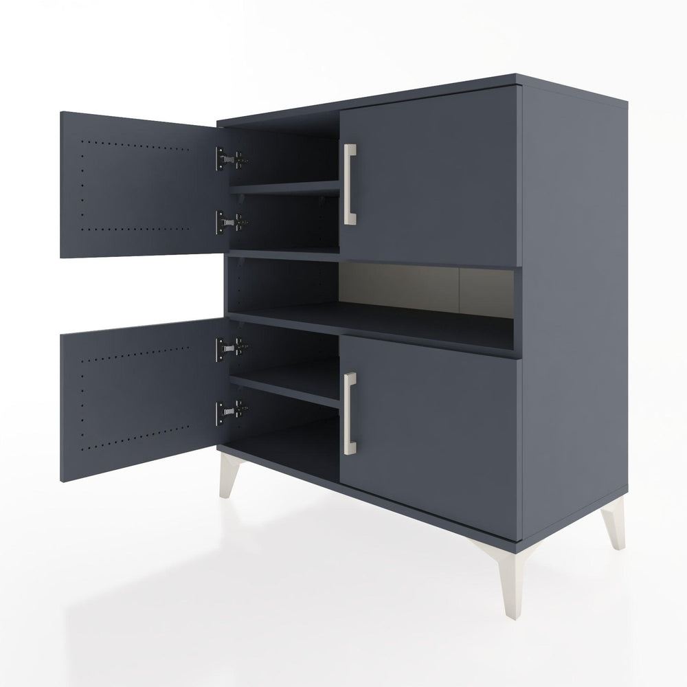 Woodntry Modular Dresser Anthracite 88x44x84 cm with Cover and Drawer KC102-2