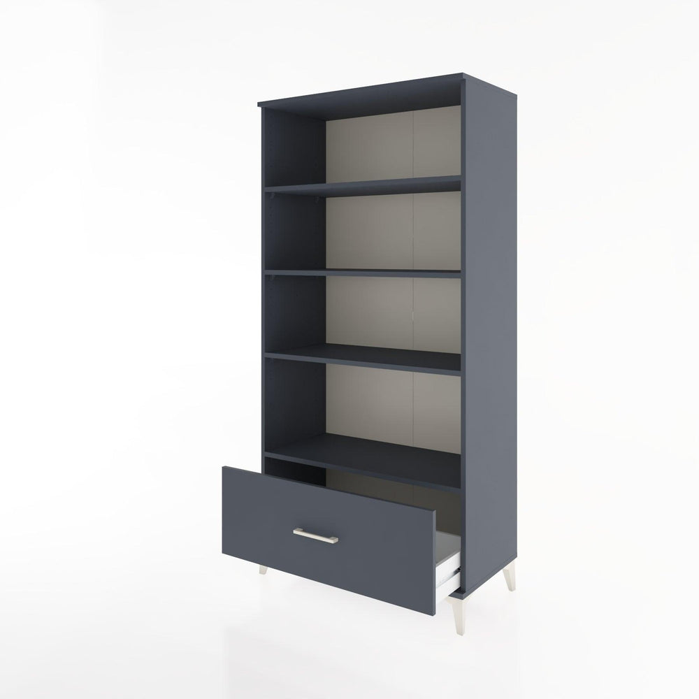Woodntry Modular Cabinet Anthracite 88x44x170 cm with Drawers and Shelves CR44-2