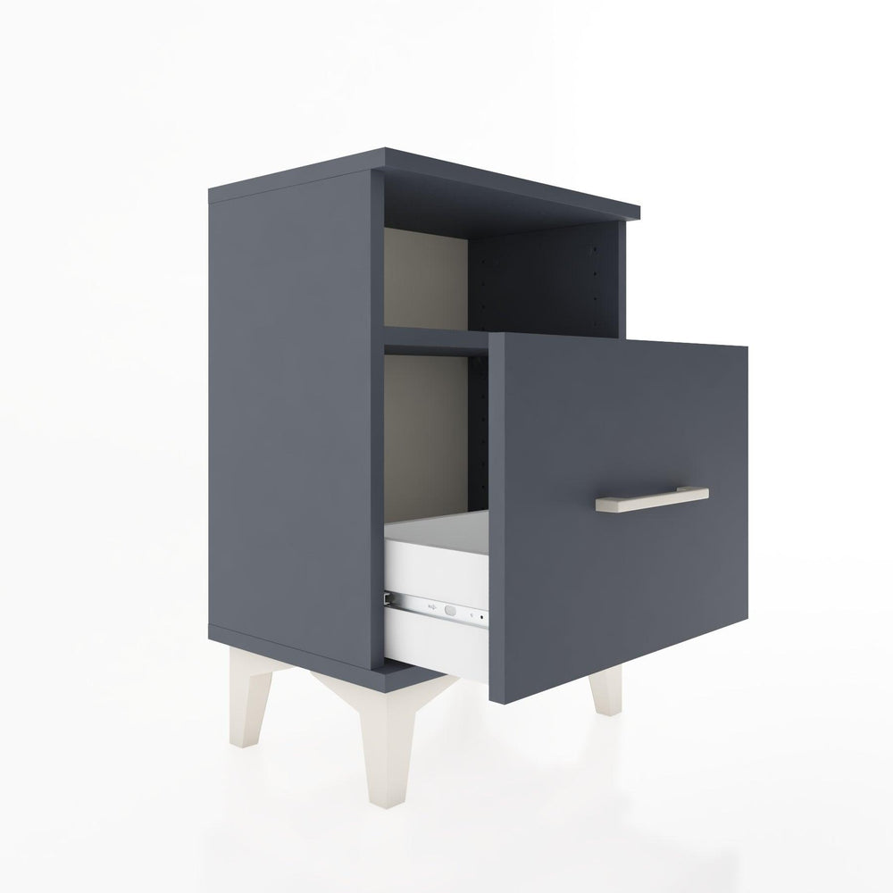 Woodntry Modüler Komodin Raf ve Çekmece 44x30x52 cm Antrasit - Woodntry