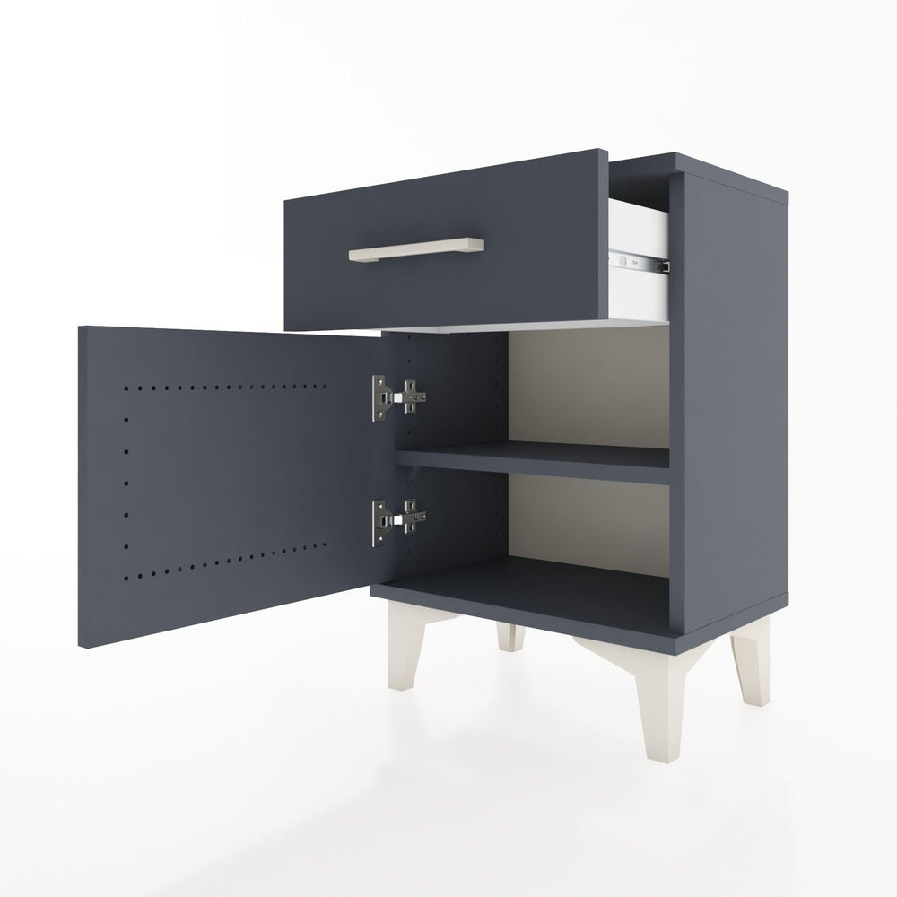 Woodntry Modüler Komodin Çekmece ve Kapaklı 44x30x52 cm Antrasit - Woodntry