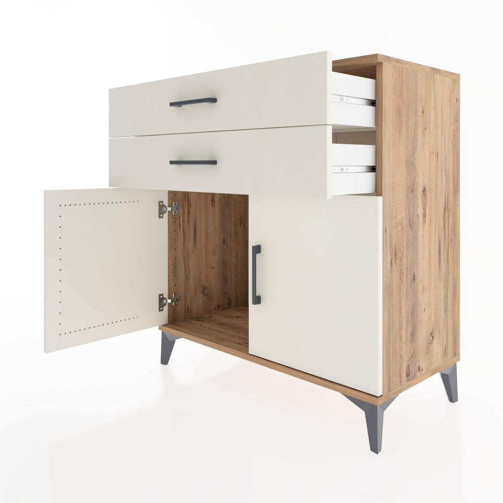 Woodntry Modular Dresser Pine 88x44x84 cm with Cover and Drawer KC33-3