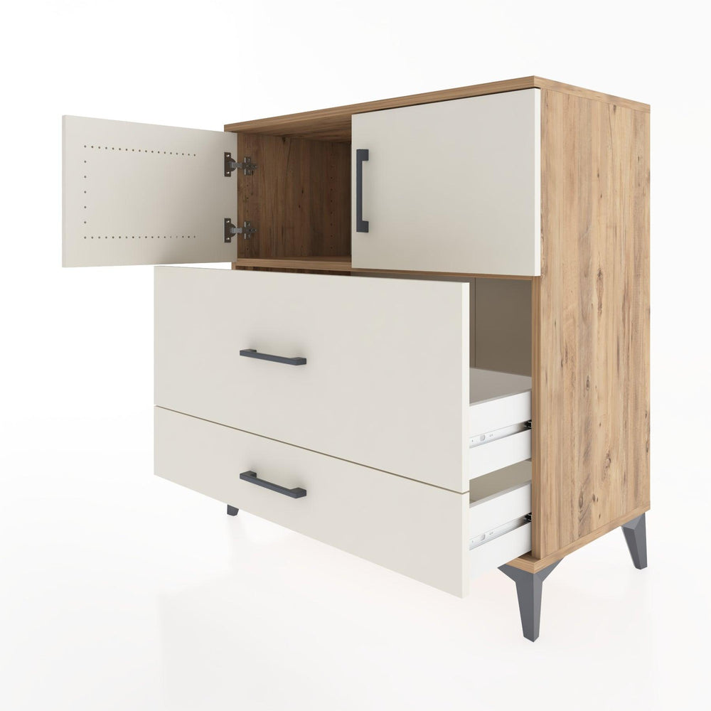 Woodntry Modular Dresser Pine 88x44x84 cm with Cover and Drawer KC114-3