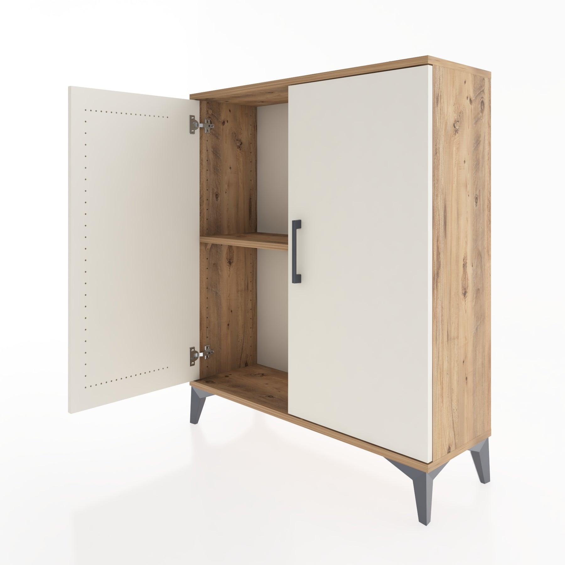 Woodntry Modüler Şifonyer Çam 88x30x94 cm Kapaklı K4-3