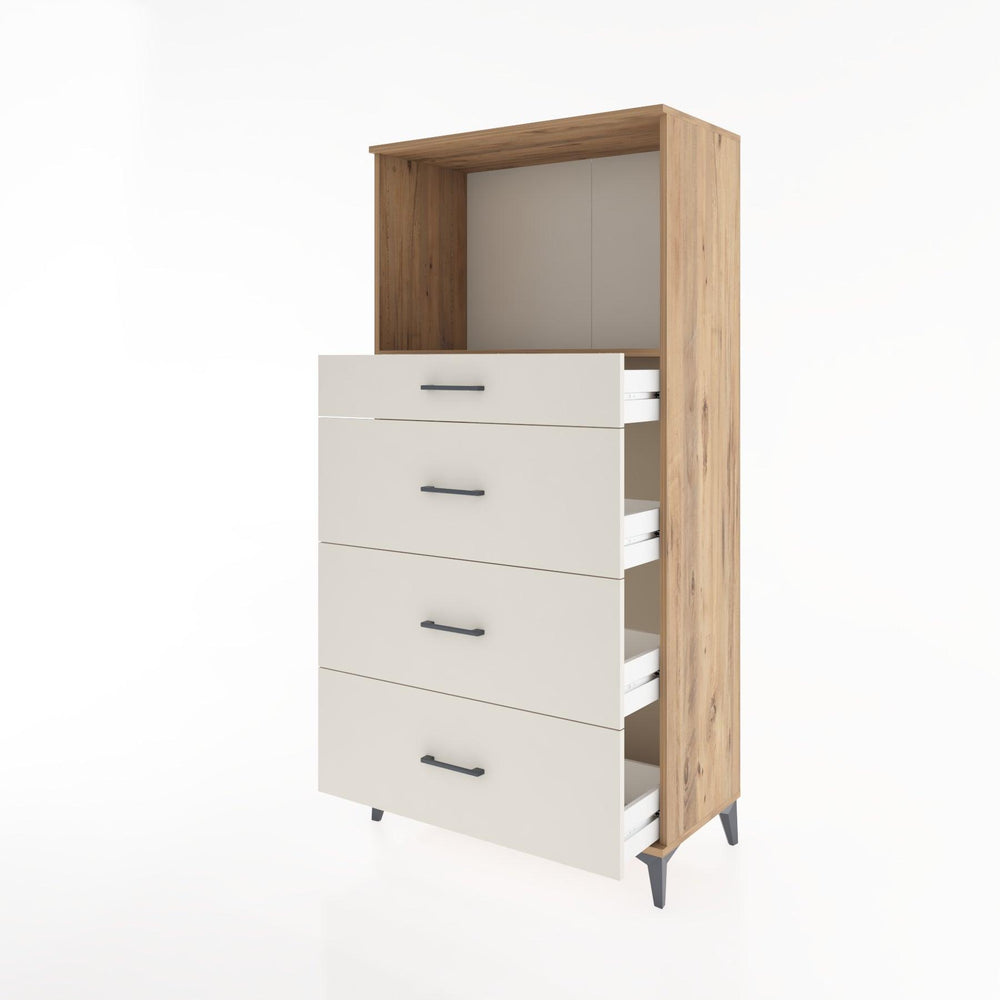 Woodntry Modular Cabinet Pine 88x44x170 cm with Drawers and Shelves CR51-3