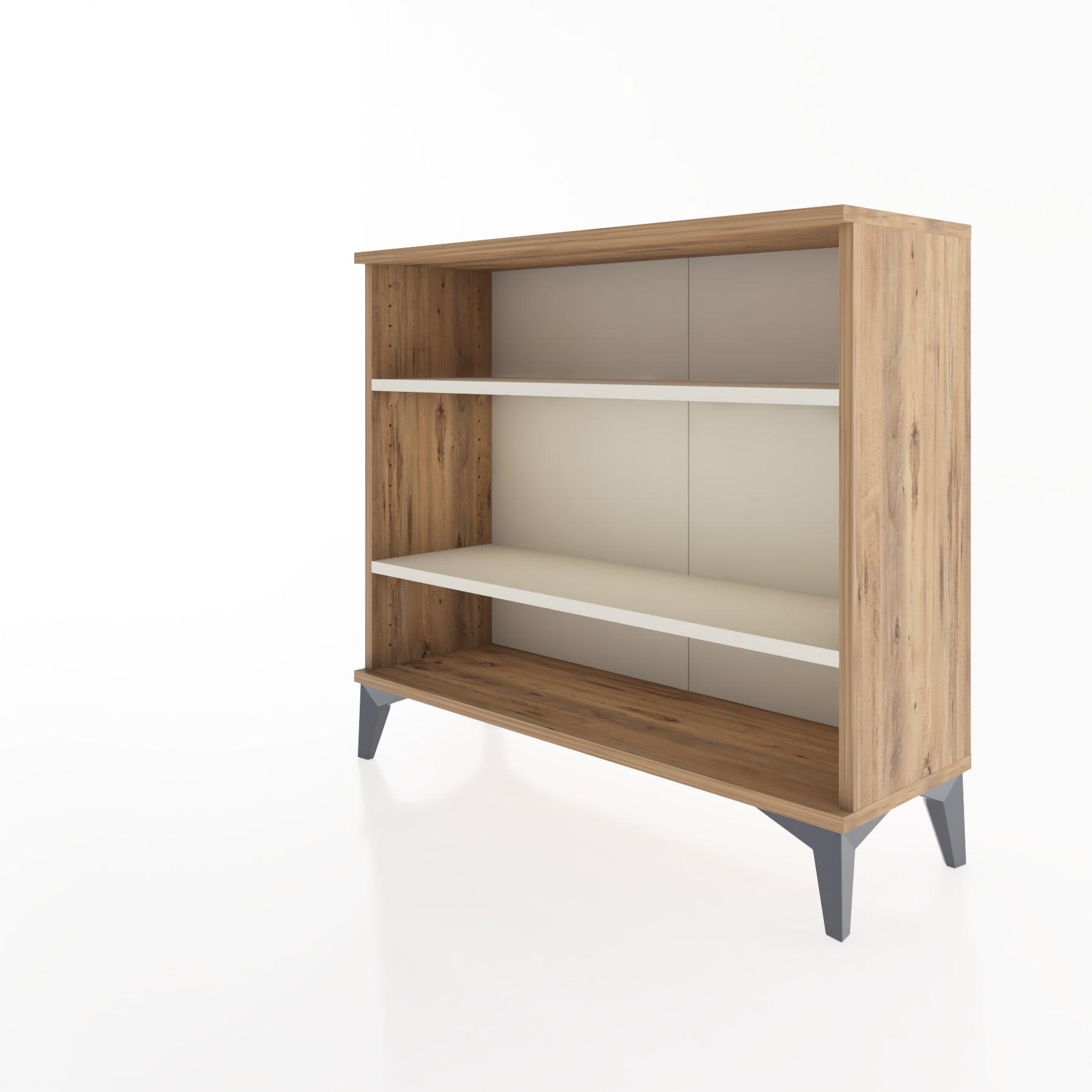 Woodntry Modüler Şifonyer İki Raflı 88x30x68 cm Çam - Woodntry